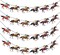 Kentucky Party Derby Day Banners Party Supplies Horse Racing Streamers Decorations(4PCS)